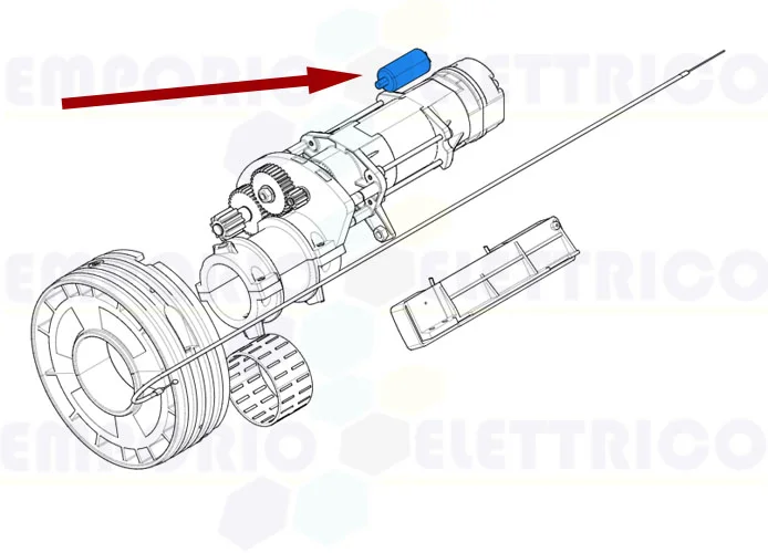 came  spare part 22 mF capacitor with cables and shank 119rir280