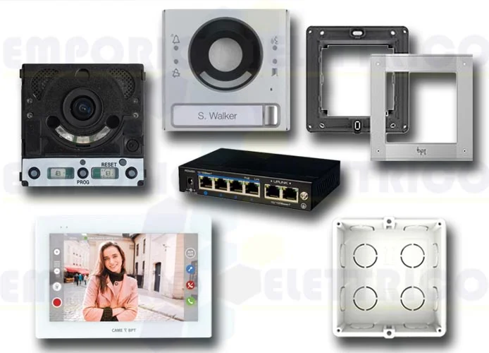came bpt video intercom kit for a single-family home ip360 xts 7ipmtmvkit 8k40cf-010