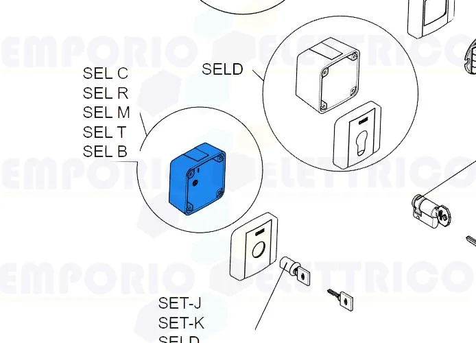 came spare part outer body selector selc 2 pieces 88006-0046