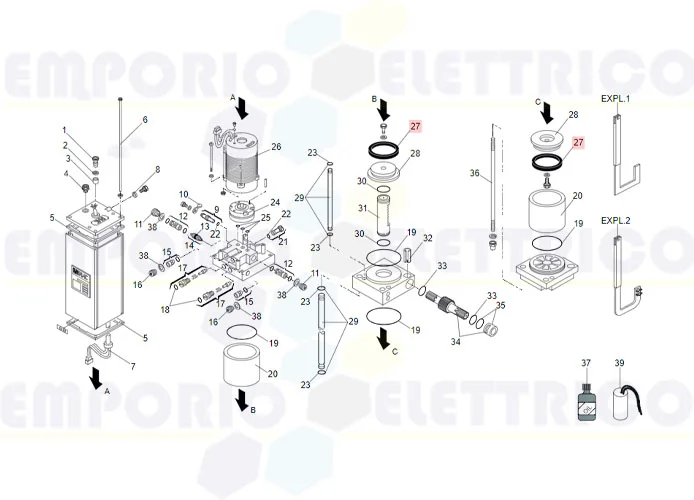 faac spare part gasket dde 312 7091035