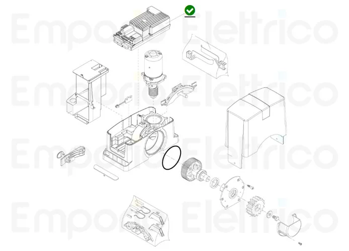 beninca spare part control unit series bull624/1224 turbo cp.b24 turbo 968600673